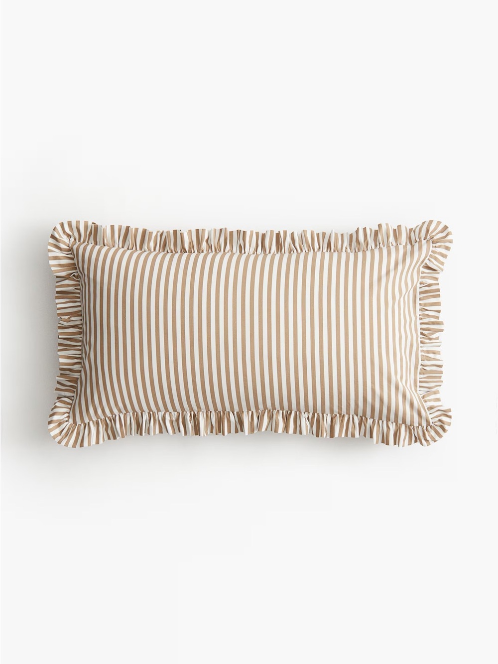 Lot of 2 H&M Ruffle-Trinmed Cotton Pillowcases